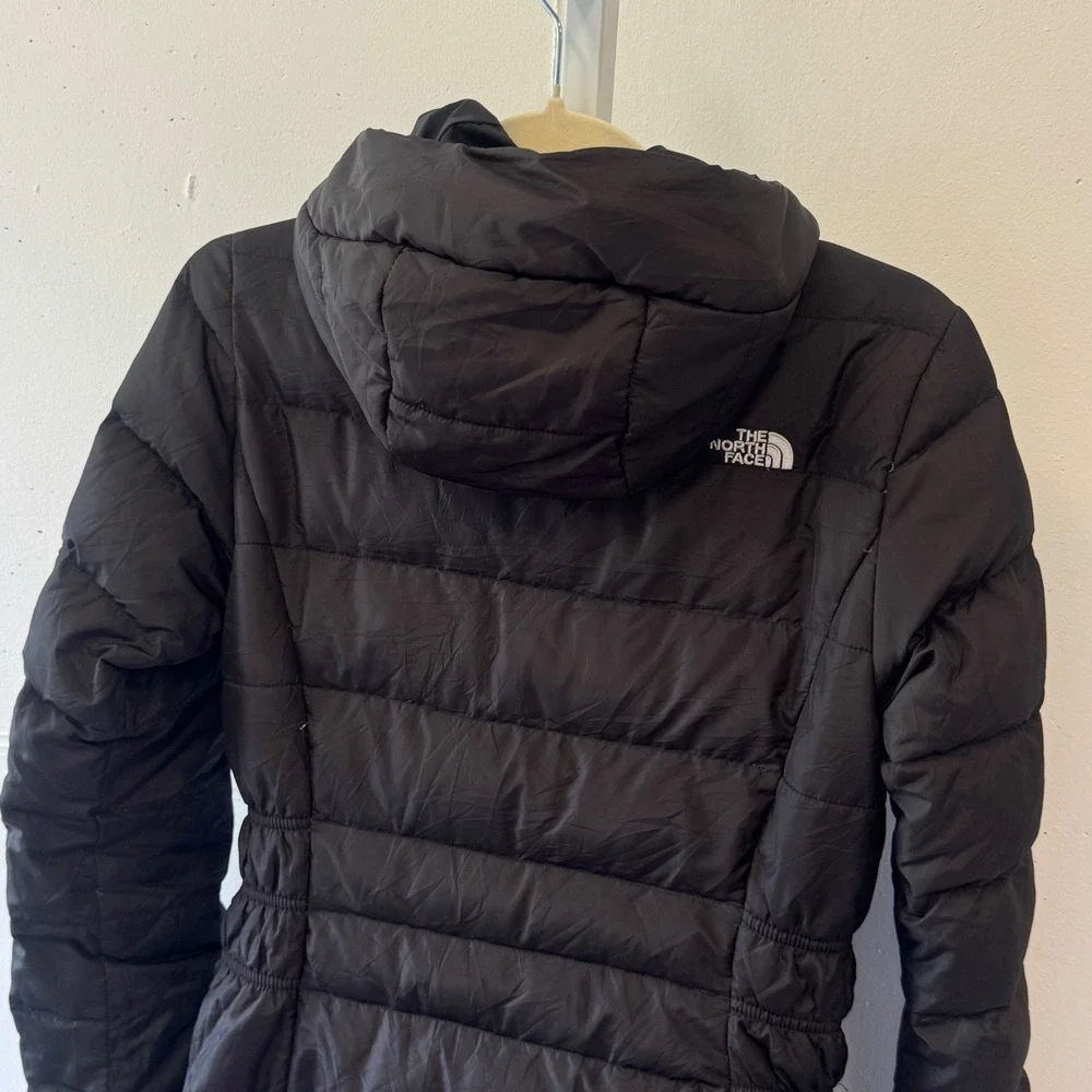 The North Face Gotham Down Parka Jacket Black 550 Fill Hooded Womens XS NF0A35BV